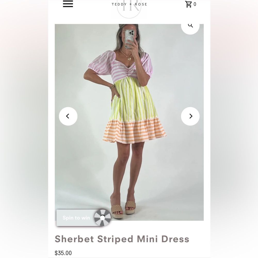NWT In February Sherbet Dress